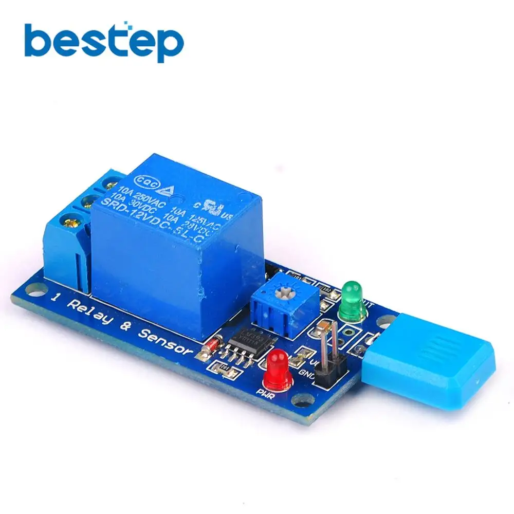 Релейный модуль HR202 контроллер влажности с индикатором 1 канал 5 В 12 постоянного