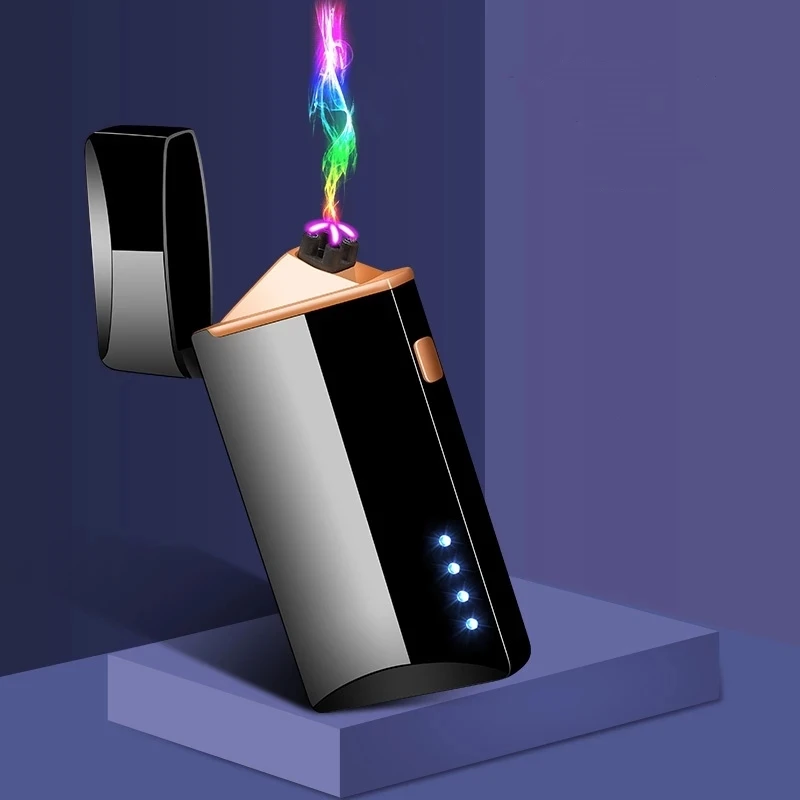Ветрозащитная плазменная зажигалка с двойной дугой USB Электрические