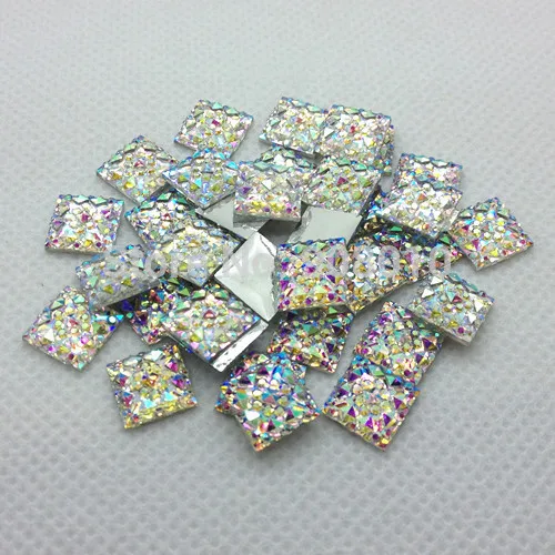 Кристалл AB Цвет 10 мм 100 квадратная форма шт блестящая искусственная акриловая