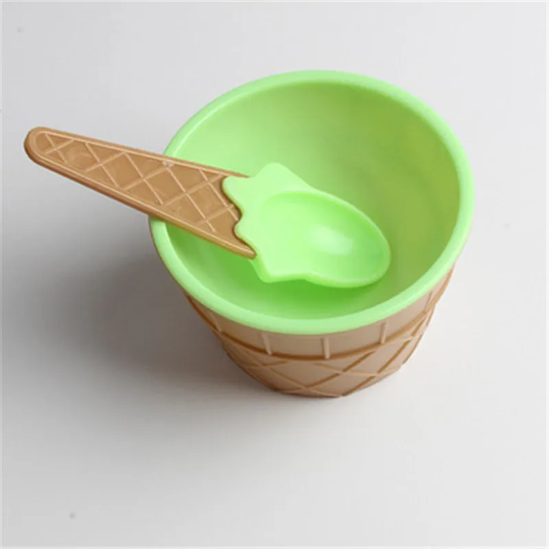 Green 1 Набор, миска для мороженого, ложка, прозрачная/пушистая коробка для слизи, популярные игрушки для детей, игрушки для детей, амулеты, глина Lizun, Набор для творчества, аксессуары - Цвет: Green