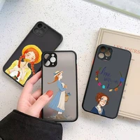 anne of green gables phone case for iphone 13 12 11 7 8 plus mini x xs xr pro max matte transparent cover