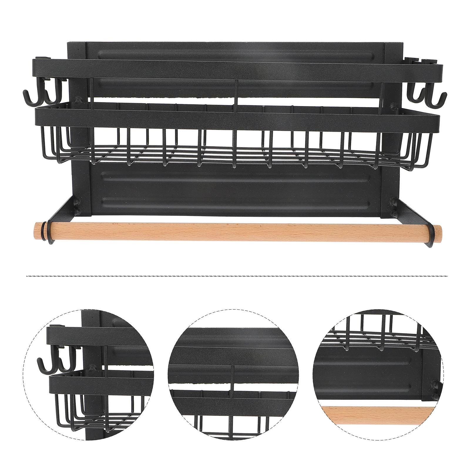 

1 Pc Storage Rack Kitchen Wall-mounted Storage Shelf Magnetic Storage Holder