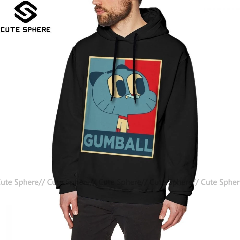Gumball удивительный мир Толстовка удивительный мир Gumball 15 Gumball толстовки Красный Мужской пуловер худи длинные осенние толстовки