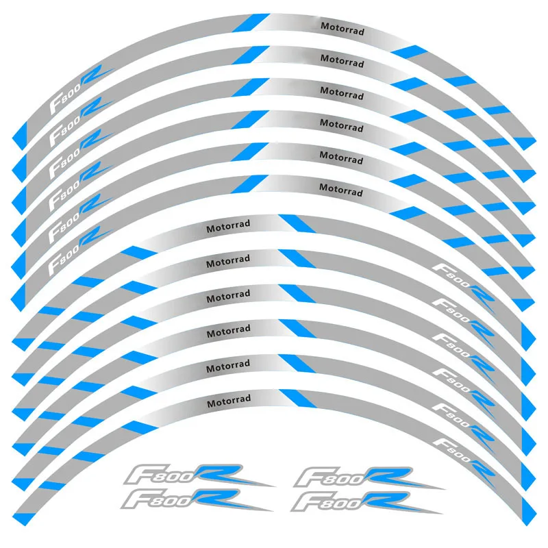 12 шт. светоотражающие полосы на колесо для Мотоцикла BMW F800R|Наклейки и стикеры| |
