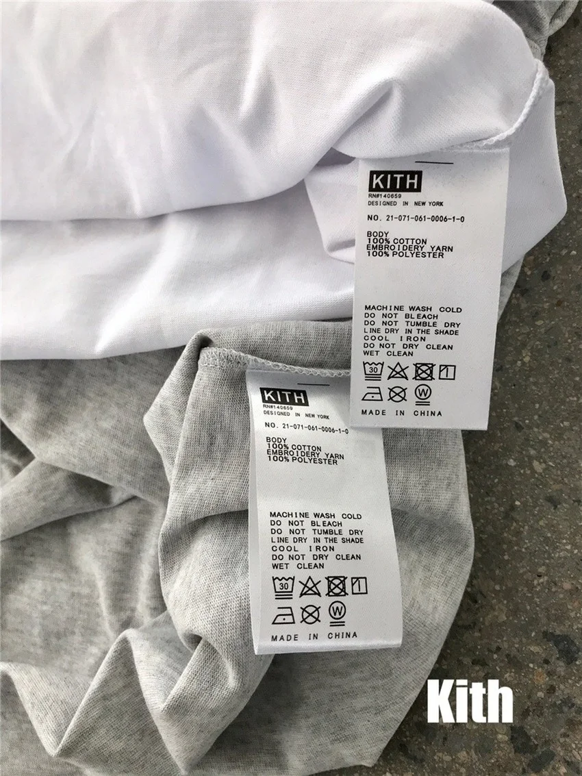 

KITH New York T-shirt Men Women 1:1 High Quality Embroidery Logo KITH Tee Slightly Oversize Heavy Fabric Tops