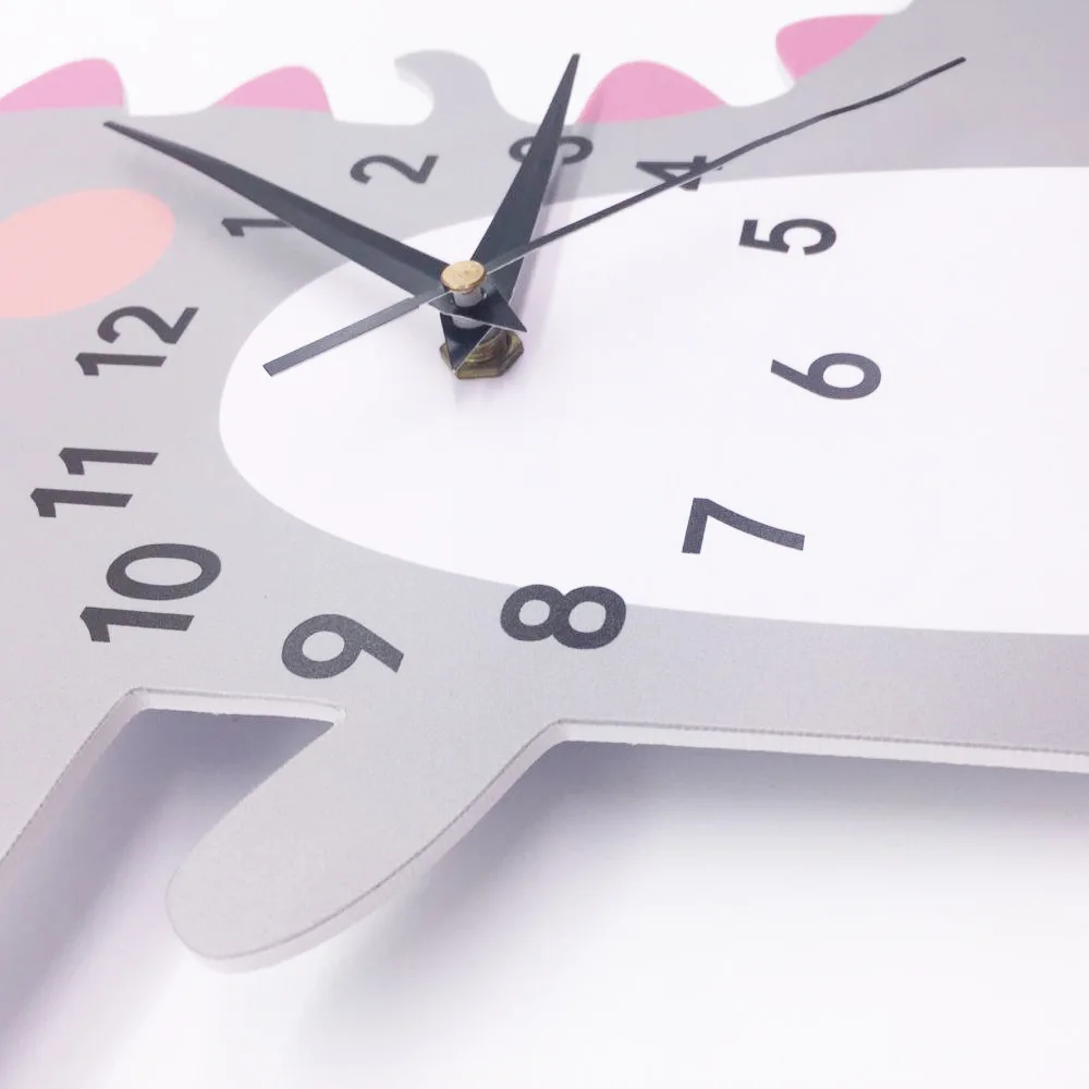 Детские настенные часы 3D скандинавские животные динозавры совы художественные