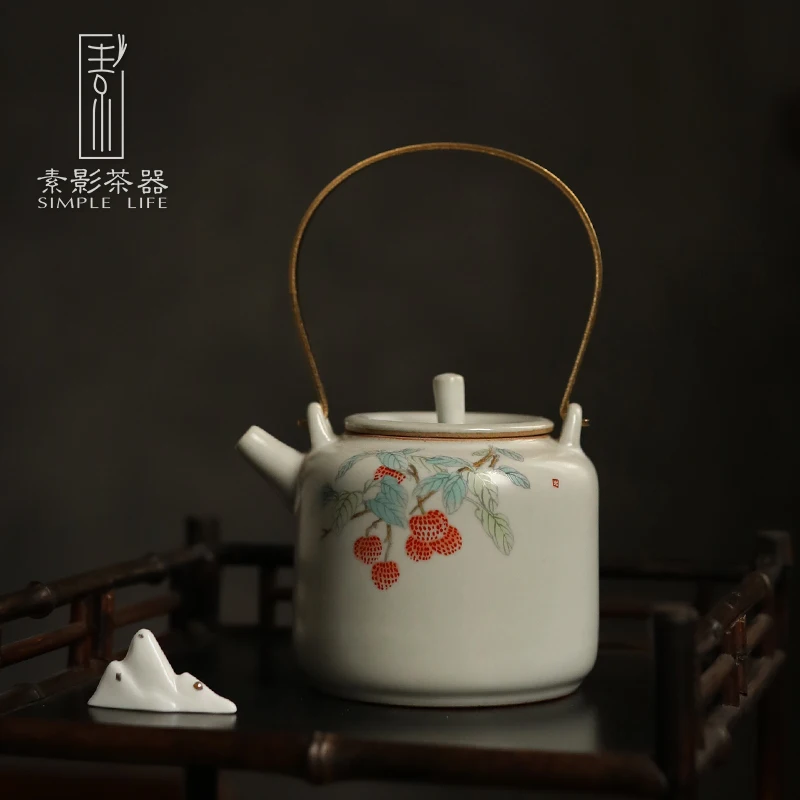 Китайские керамические чайные горшки винтажные ручной работы Sencha высокой