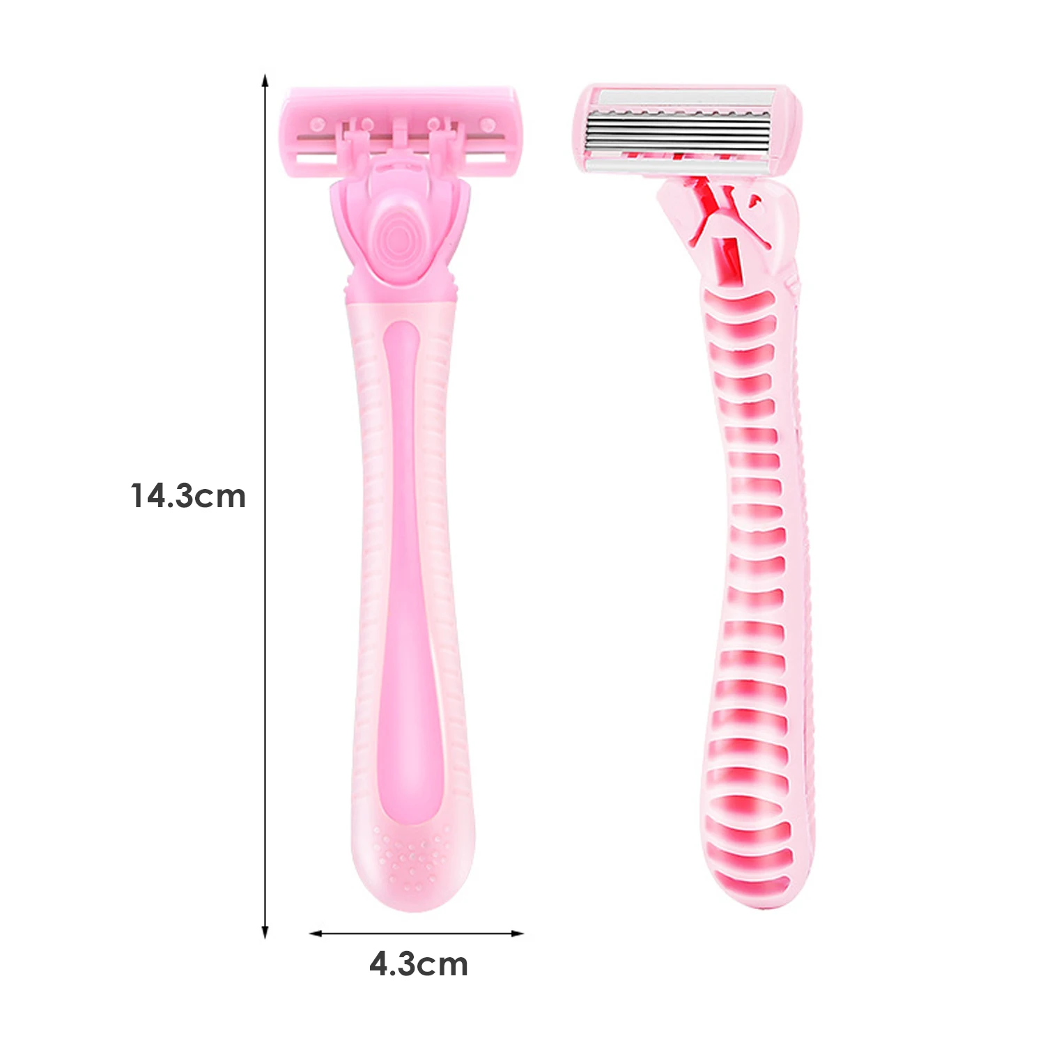 GT 6 слойная бритва для женщин нож удаления волос 1 держатель бритвы и 4 лезвия