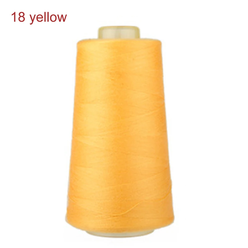 18 yellow 3000 ярдов Длина швейная нить 40 S/2 нити полиэфирная нить многоцветная катушка Швейные аксессуары - Цвет: 18 yellow
