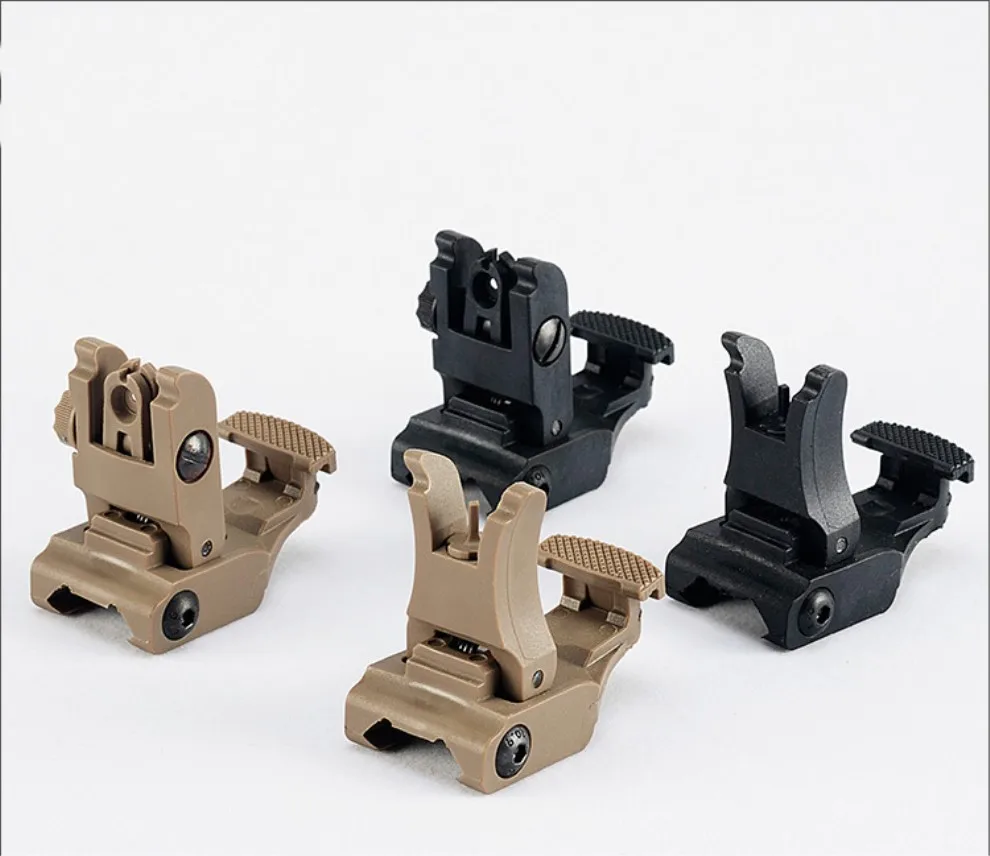 

71L Style Polymer front & Rear Sight Tactical Folding Sight For Hunting Airsoft
