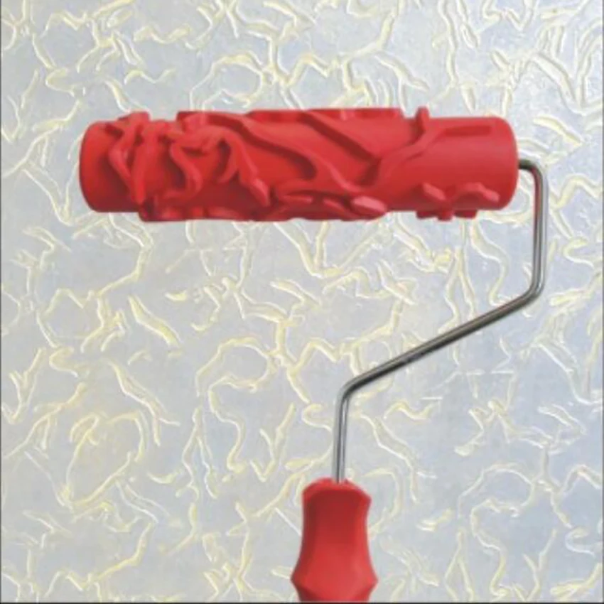 

Резиновый ролик для тиснения краской «сделай сам», декоративный художественный валик для текстурной краски, диатомная грязь, 7 дюймов