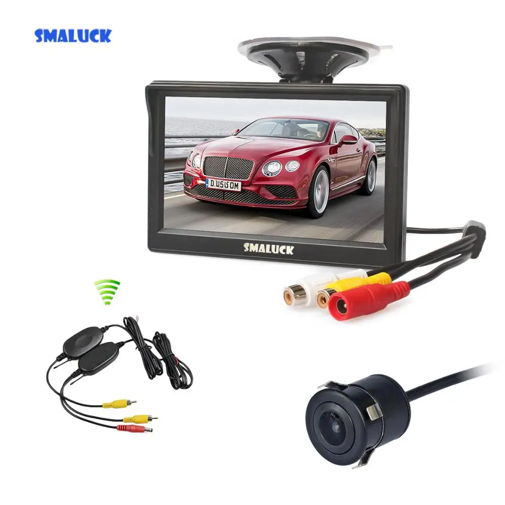 SMALUCK 5 &quotавтомобильный монитор камера заднего вида Система помощи при парковке