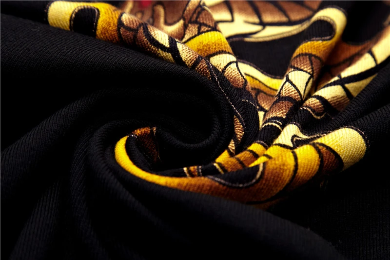 Свитер с китайским рисунком Модный пуловер мужской свитер принтом в виде