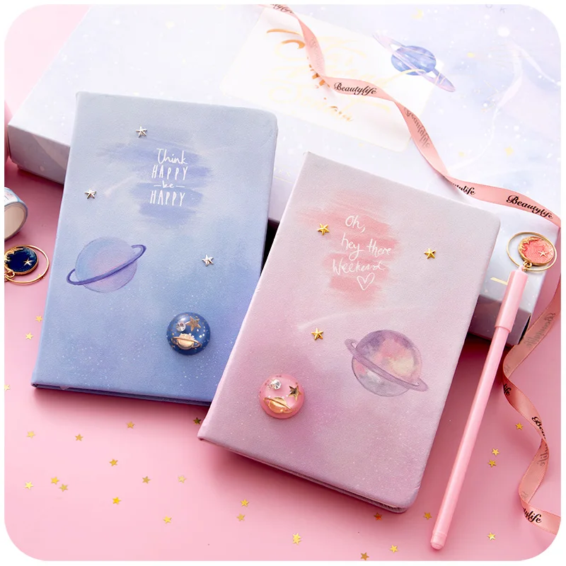 Loveиз Kawaii блокнот планета прекрасный планировщик книга розовый цвет для девочек