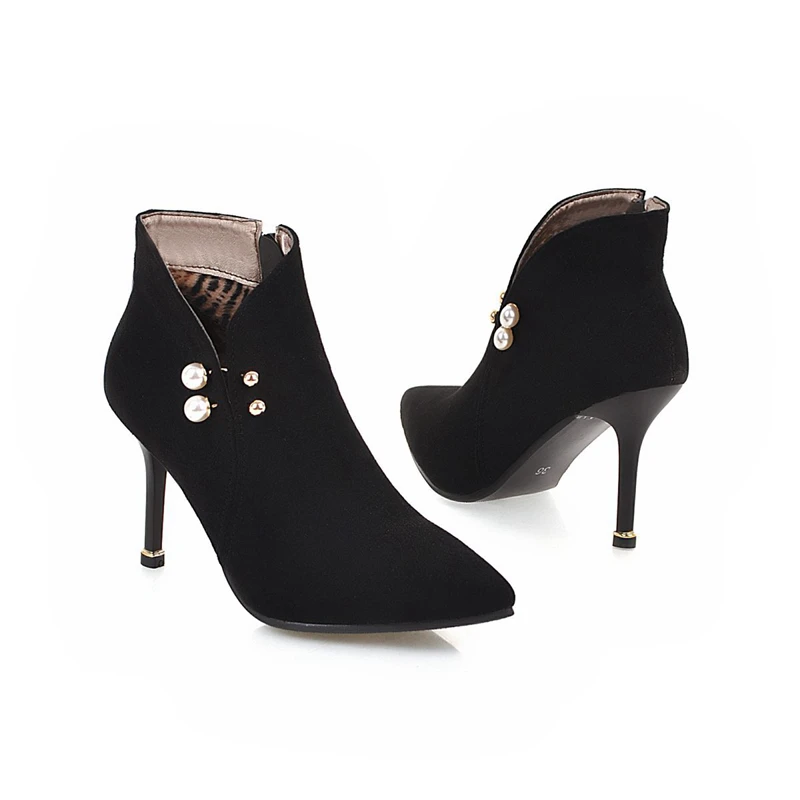 Брендовые женские ботинки из натуральной кожи стильные короткие Западные