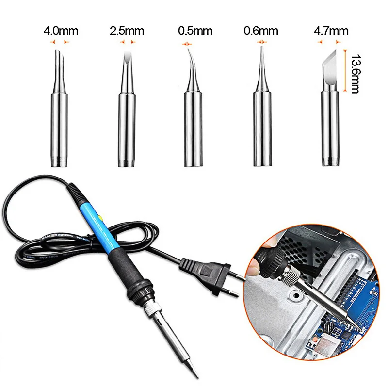 

60W Soldering Iron Tip Wood Engraveing Pen 42pcs Burning Kit Pyrography Welding Embossing Mini Electrocautery Burner Tool