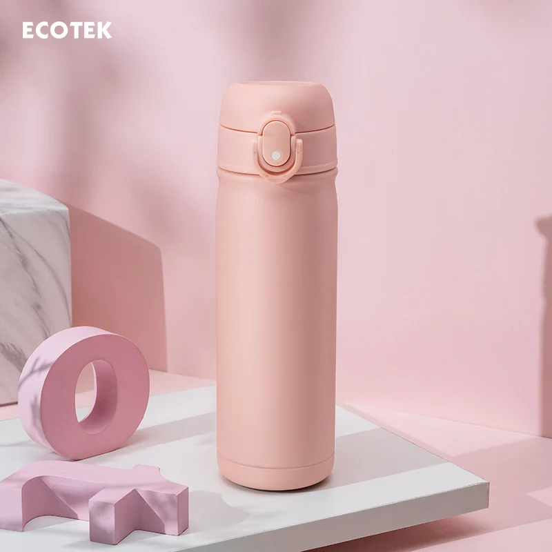 Travel Thermos Cup Vaccum Flask Bottle 500ml Stainless Double Wall Tumbler Thermo Water Simple Modern II50BWB | Дом и сад