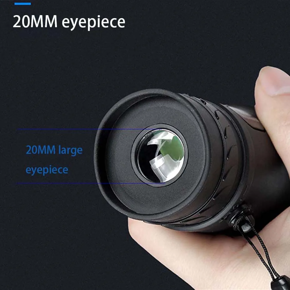 Портативный 16X52 высокого уровня Jumelles Tlescope Monoculaire 66/8000 м En Plastique Extrieur Noir Sports De Plein Air