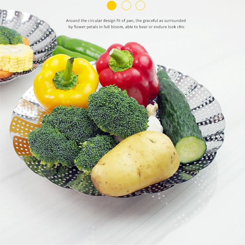 9 дюймов/11 дюймов Творческий нержавеющая посуда для пароварки отпаривания Еда