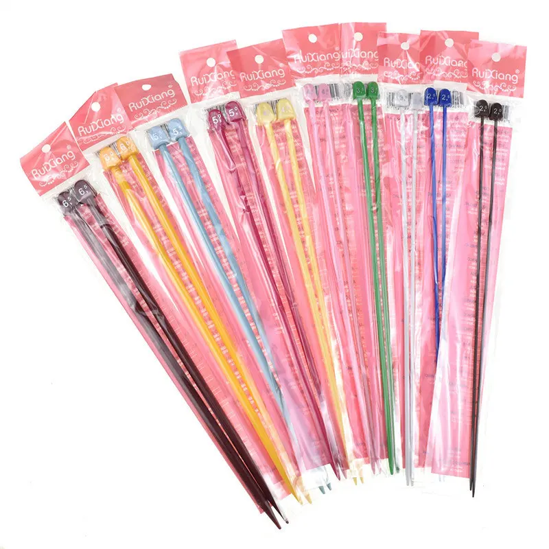 Набор спиц для вязания 10 пар вязаных игл одежды свитер творчества инструменты