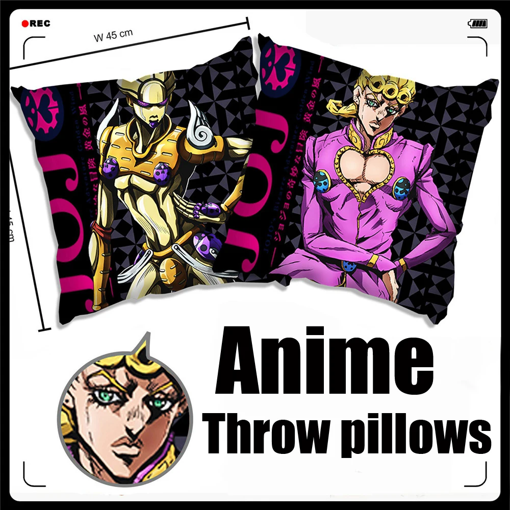 

Anime/JoJo's Bizarre Adventure Golden Wind Giorno Giovanna/Bucciarati/Trish/Diavolo Throw pillows/Back Cushion/daily supplies