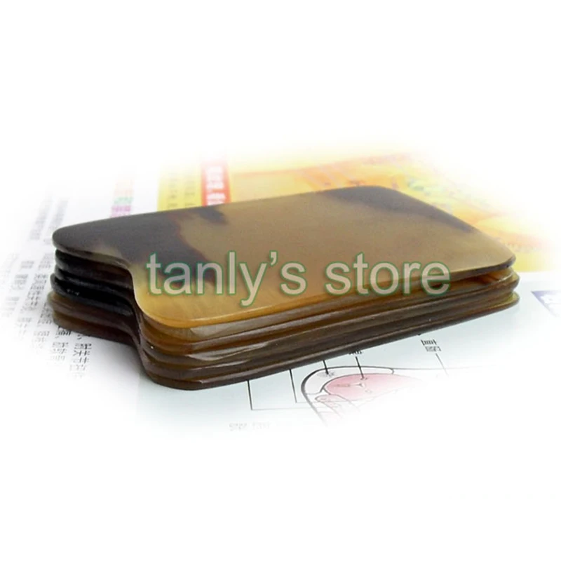 Оптовая продажа Красота и здоровье квадратная Массажная доска Guasha 100% желтый