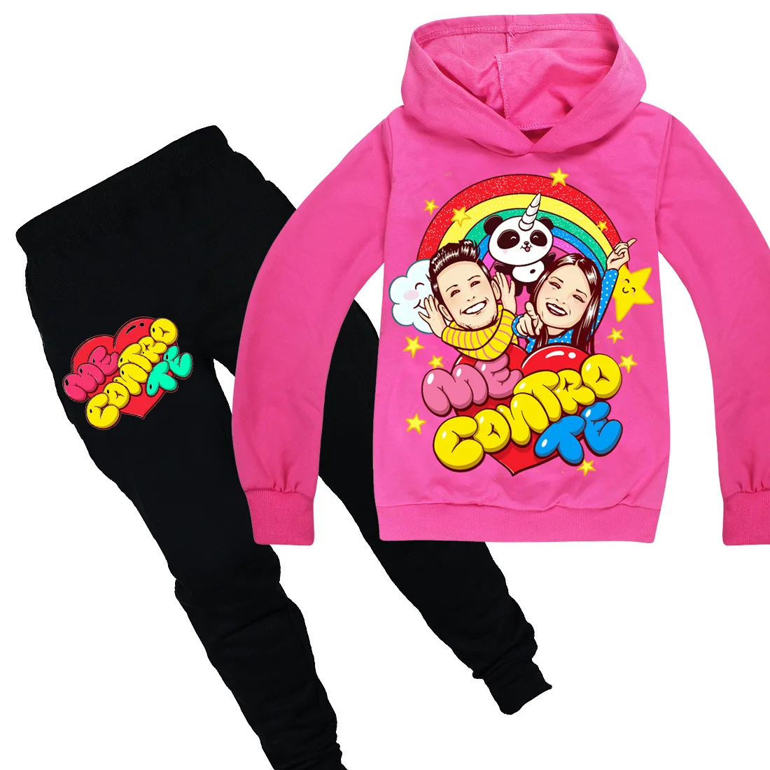 Новый осенний комплект одежды для маленьких девочек толстовка с капюшоном +