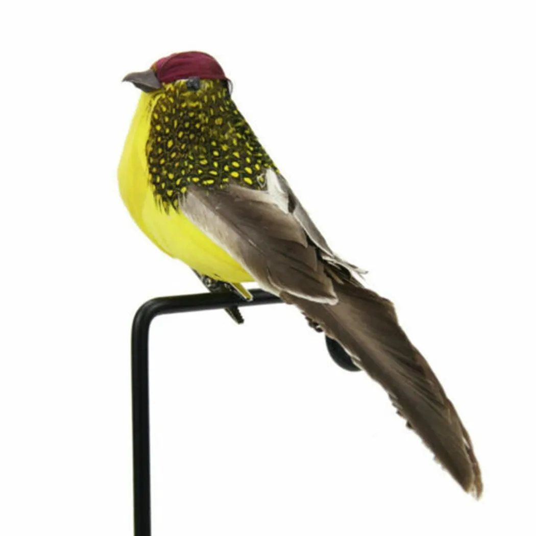 

Bird Bird Ornaments Yard Decor Decoration Fake Feather Foam Garden Home