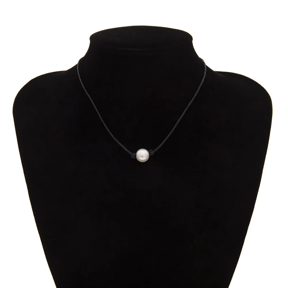 Джокер короткое ожерелье с цепочкой ключицы Простое жемчужное узелками|Цепочки|