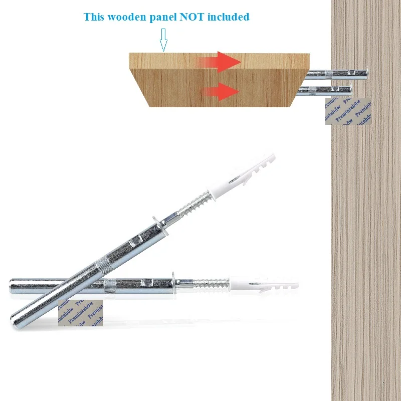 Настенное крепление 2 шт. плавающая деревянная полка невидимый опорный болт с