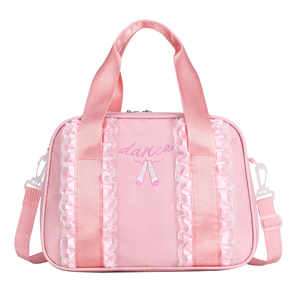 Girl Duffle Bag Handheld Swimming Backpack Large Capacity Picnic Embroidered Tote Outdoor Camping Dance Ballet Accessories | Тематическая