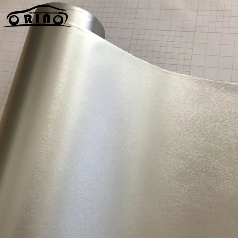 Металлик серебристый матовый металлический винил Обёрточная бумага в рулоне с