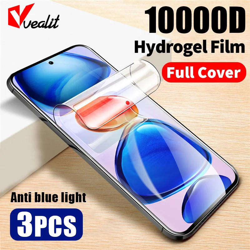 

1-3Pcs Anti-blue Hydrogel Film for Xiaomi Poco X3 Nfc M4 11t Pro Mix 4 Civi 11i Lite Screen Protector Redmi Note 11 10t 10x Pro