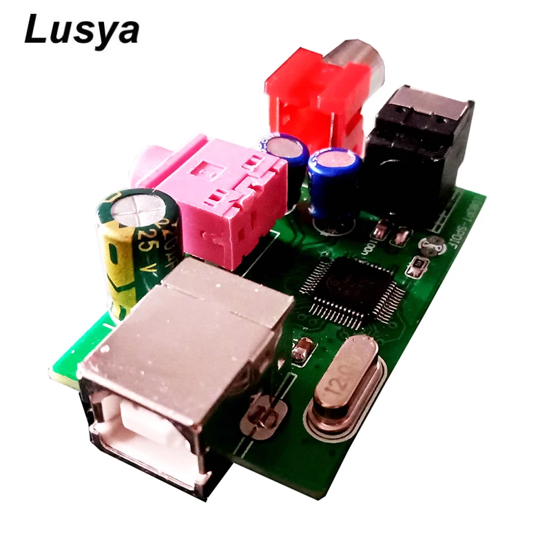 CM108AH декодер OTG звуковая карта USB к оптоволокну коаксиальный SPDIF цифровая Выходная