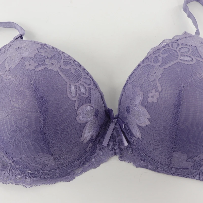 PariFairy Push Up Plus Size Bra Large Cup Underwire Brassiere Polyamide Elastan Full Big Bras for Women DD E | Женская одежда