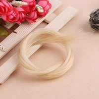 1 hank universal yellow white stallion horse hair for violin bow stringed musical instruments violin accessories high quality