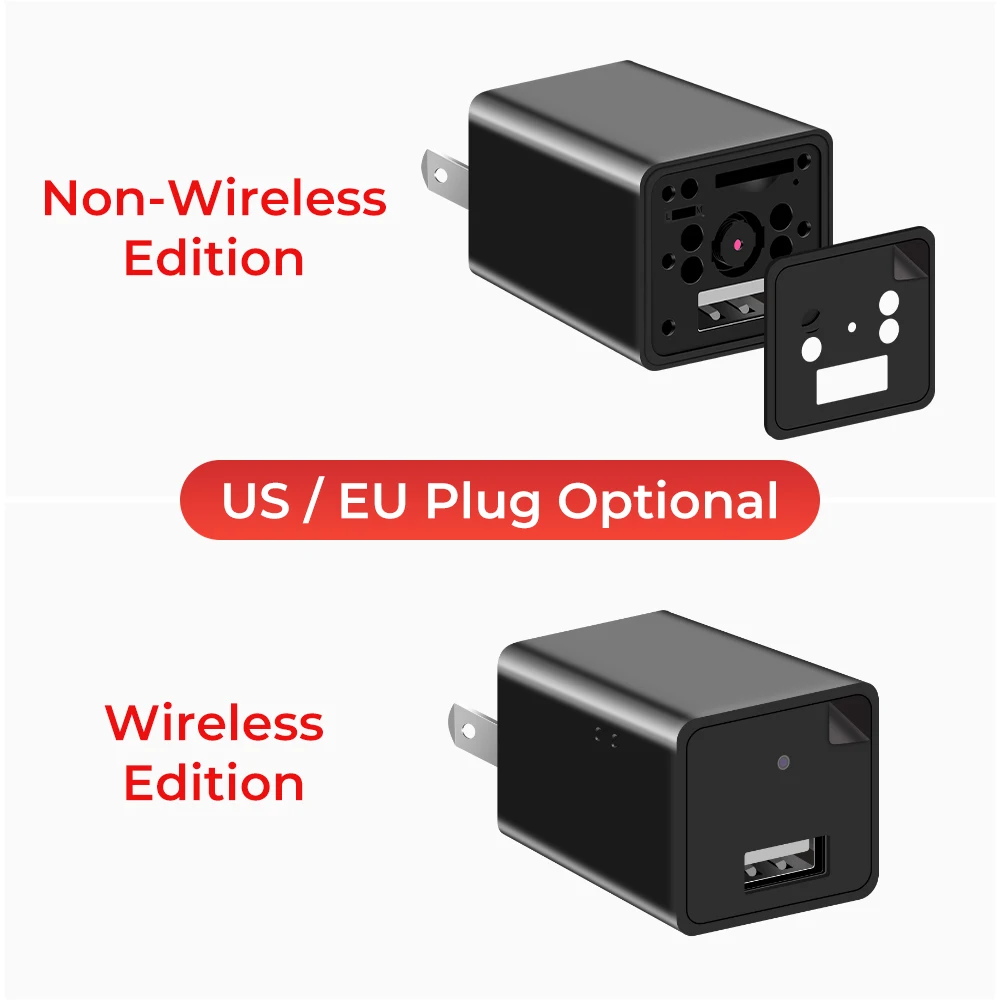 

Mini wifi camera 1080P Plug USB Charger Camcorder Video recorder Wireless Portable Camera Security Power Adapter Mini Camcorder