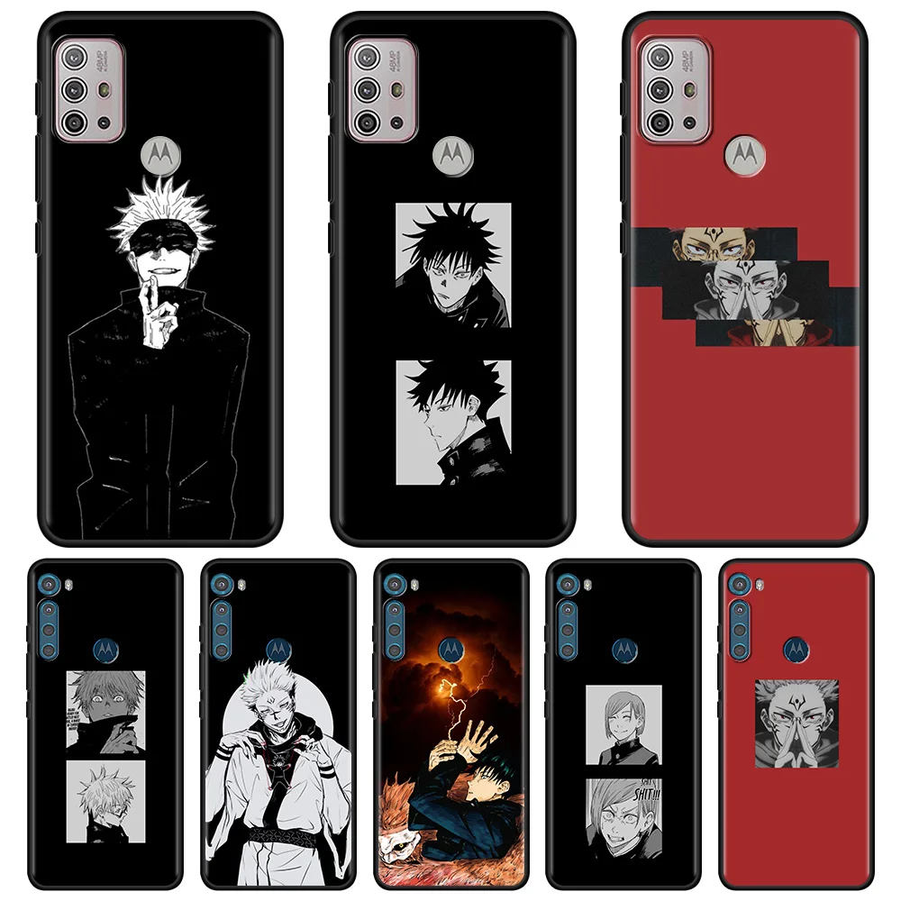 

For MOTOROLA One Fusion Case for Moto G10 G9 G8 Plus Play Power One G20 G30 G40 G50 G60 Edge20 Shell jujutsu kaisen Gojou satoru