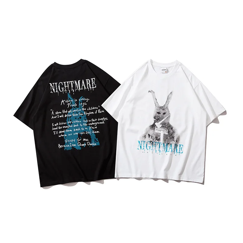 

Dropshipping Hip Hop Hipster Creative Fun Cartoon Print T-shirts Men Women Loose Casual Short Sleeve Tops Youth Tees Pullover