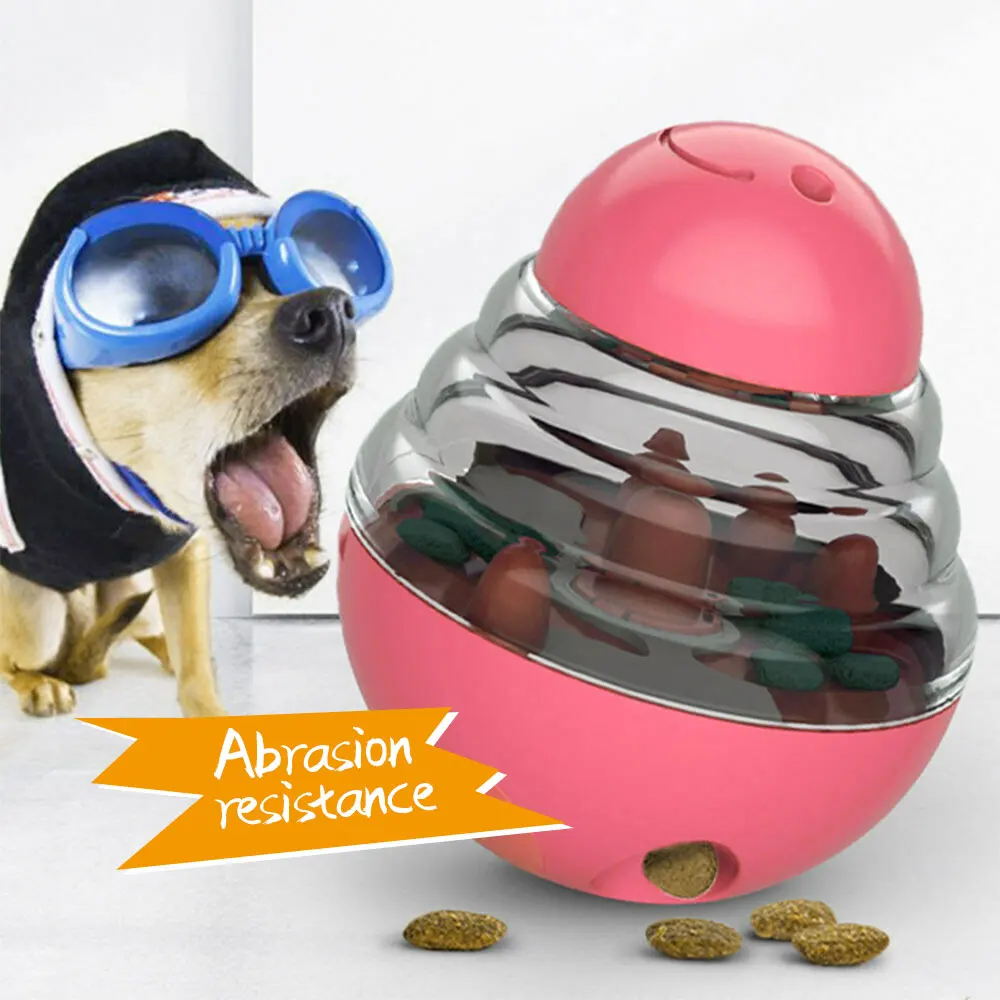 

Pet Tumbler Toys Dog Cats Interactive Food Dispensing Leakage Ball Dog Slow Eating Dispensing Feeder Puppy Play Toys