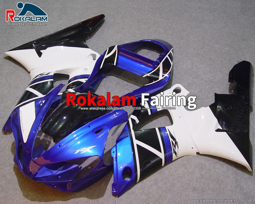 

Motorbike Body Kit For Yamaha YZF1000 R1 2000 2001 White Black Blue Sport Motorcycle Fairing Set (Injection Molding)