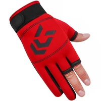 1 pair 3 fingerless fishing gloves breathable quick drying anti slip fishing gloves fishing for unisex finger glove