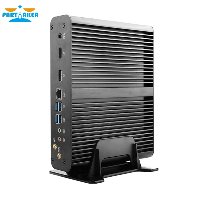 Причастник безвентиляторный мини ПК Intel Core i7 10710U 10510U Настольный Windows 10 2 * DDR4 M.2 NVMe +