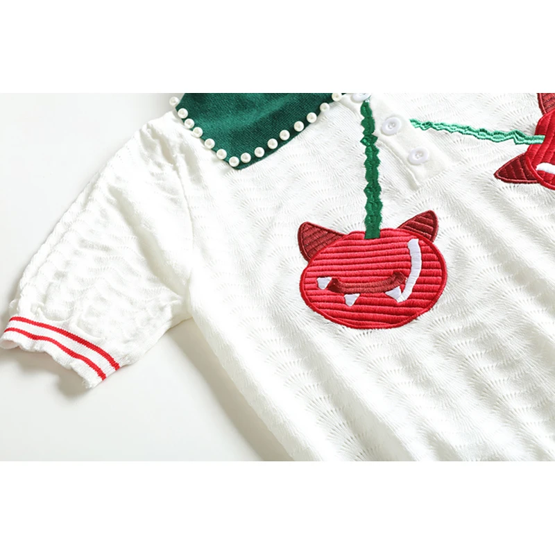 

Women T Shirt Casual Funny Pearl Collar Tshirts Kawaii Tees Top Female Harajuku Short Sleeves Summer Vogue Lady Clothes B-078