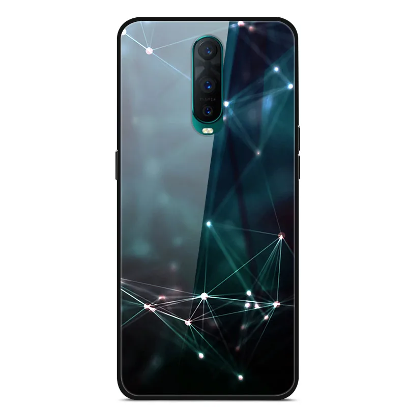 Чехол для OPPO RX17 Pro жесткий стеклянный чехол s R17 RX17Pro R17Pro R 17 RX силиконовый