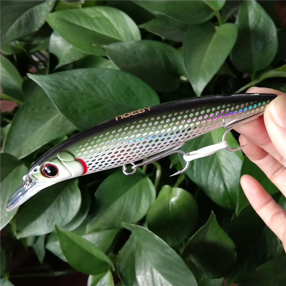 

NOEBY 5pcs 12cm 25g Minnow sinking 0-1.5m Isca Artificial Hard Bait Leurre Peche Mer Carp Fishing Wobblers Tackle