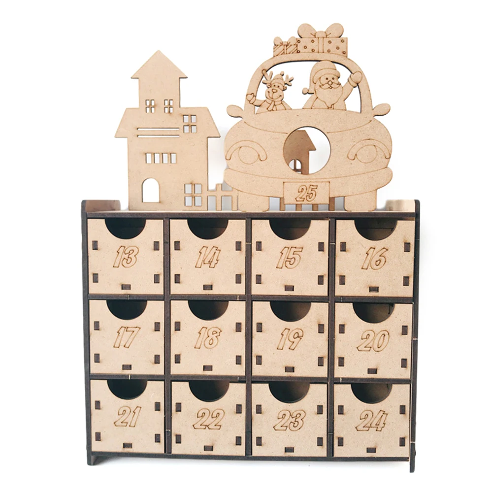 Рождественский обратный отсчет Advent календарь коробка шоколада шкафы