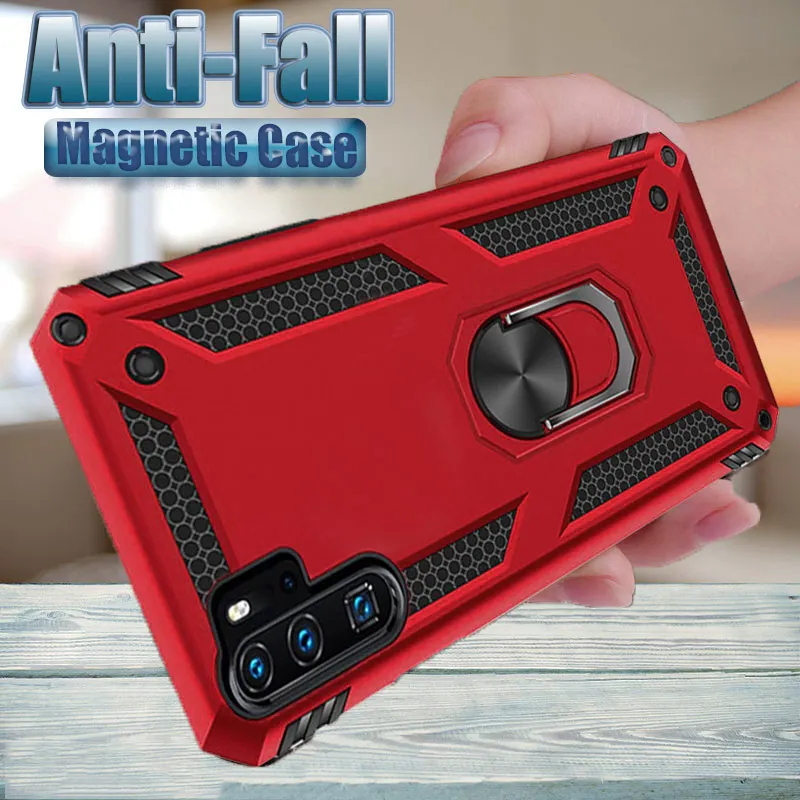 Luxury Soft Ring Armor Case Cover On For Huawei P30 Pro Honor 10 Lite Silicone P Smart 2019 Shockproof |