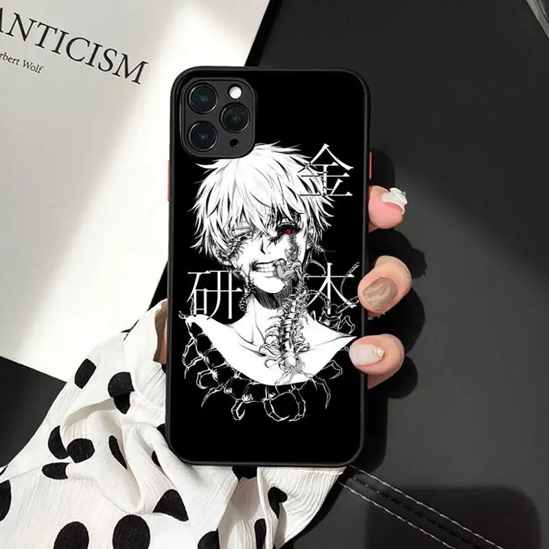 

Tokyo Ghoul Anime Kaneki Ken Phone Case matte transparent For iphone 7 8 11 12 plus mini x xs xr pro max cover