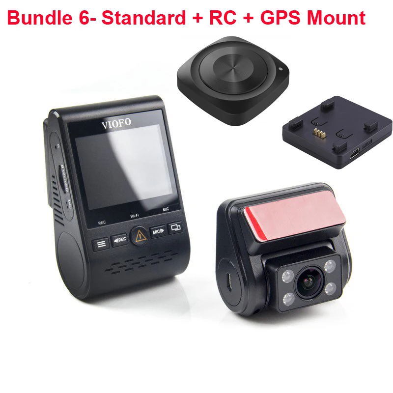 Add Remote GPS Viofo A129 Duo IR Передняя и внутренняя два видеорегистратора Автомобильная камера 5 ГГц Wi-Fi Full HD 1080P буферный режим парковки для Uber Lyft такси - Название цвета: Add Remote GPS